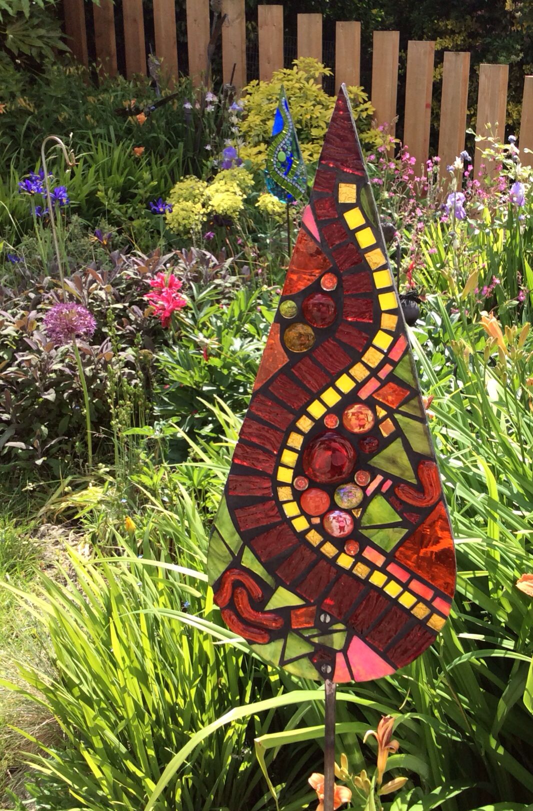 A Green Mosaic Garden Art