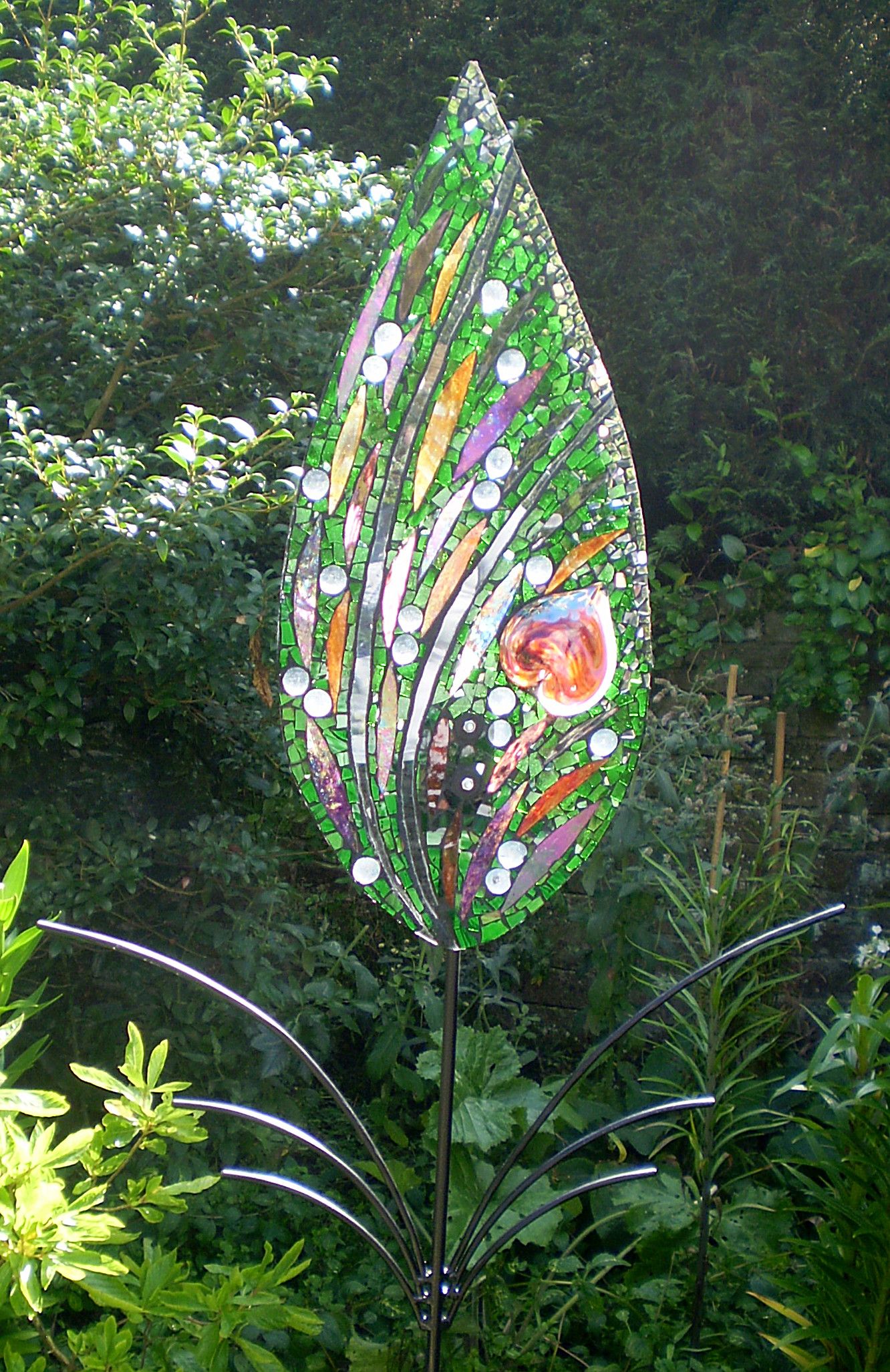 Sunflower Panel Glass Mosaic Garden Art Mosaic Garden Art