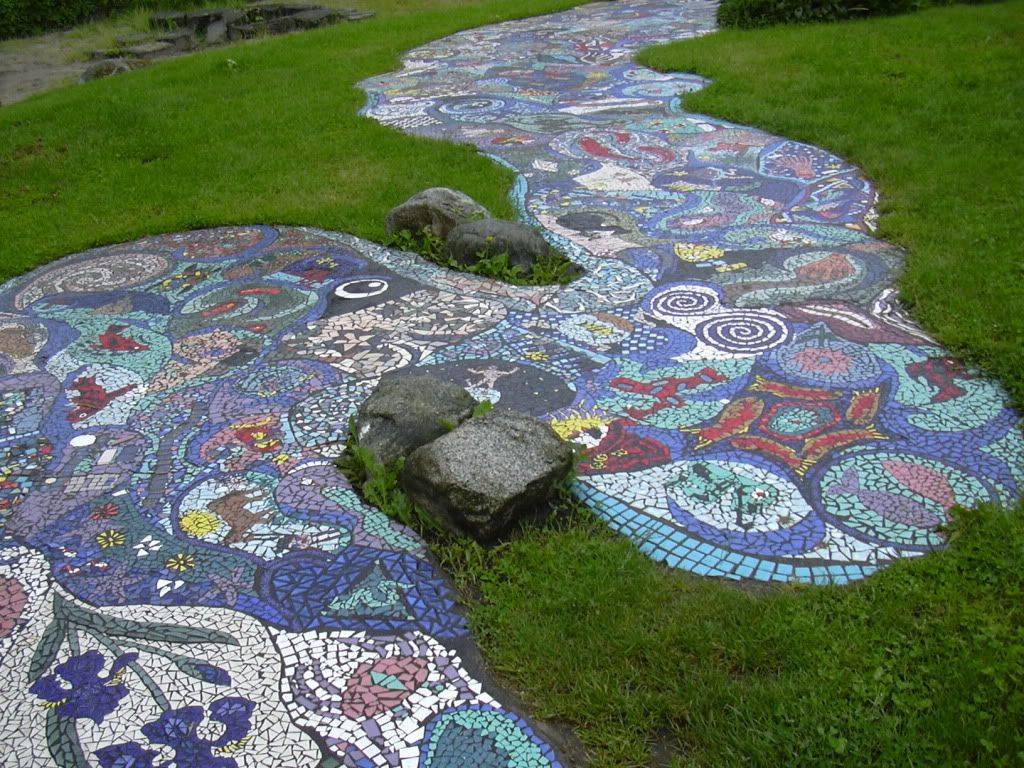 Mosaic Garden Stone