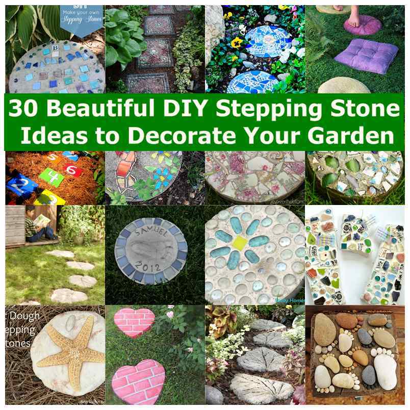 Personalized Diy Stepping Stones Mosaic Walkway