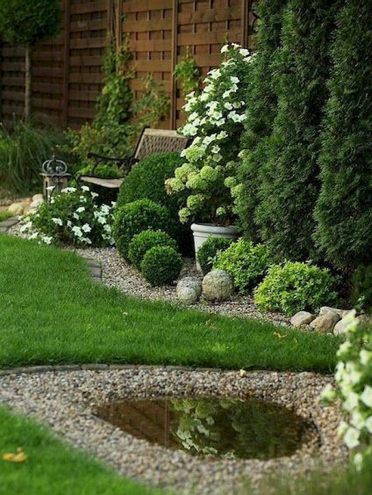 Beautiful Front Yards And Backyard Evergreen Garden Design Ideas