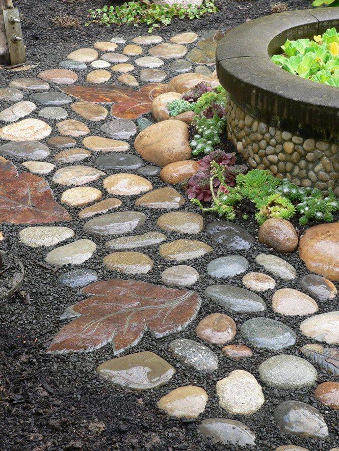 Incredible River Rock Landscape And Garden Ideas