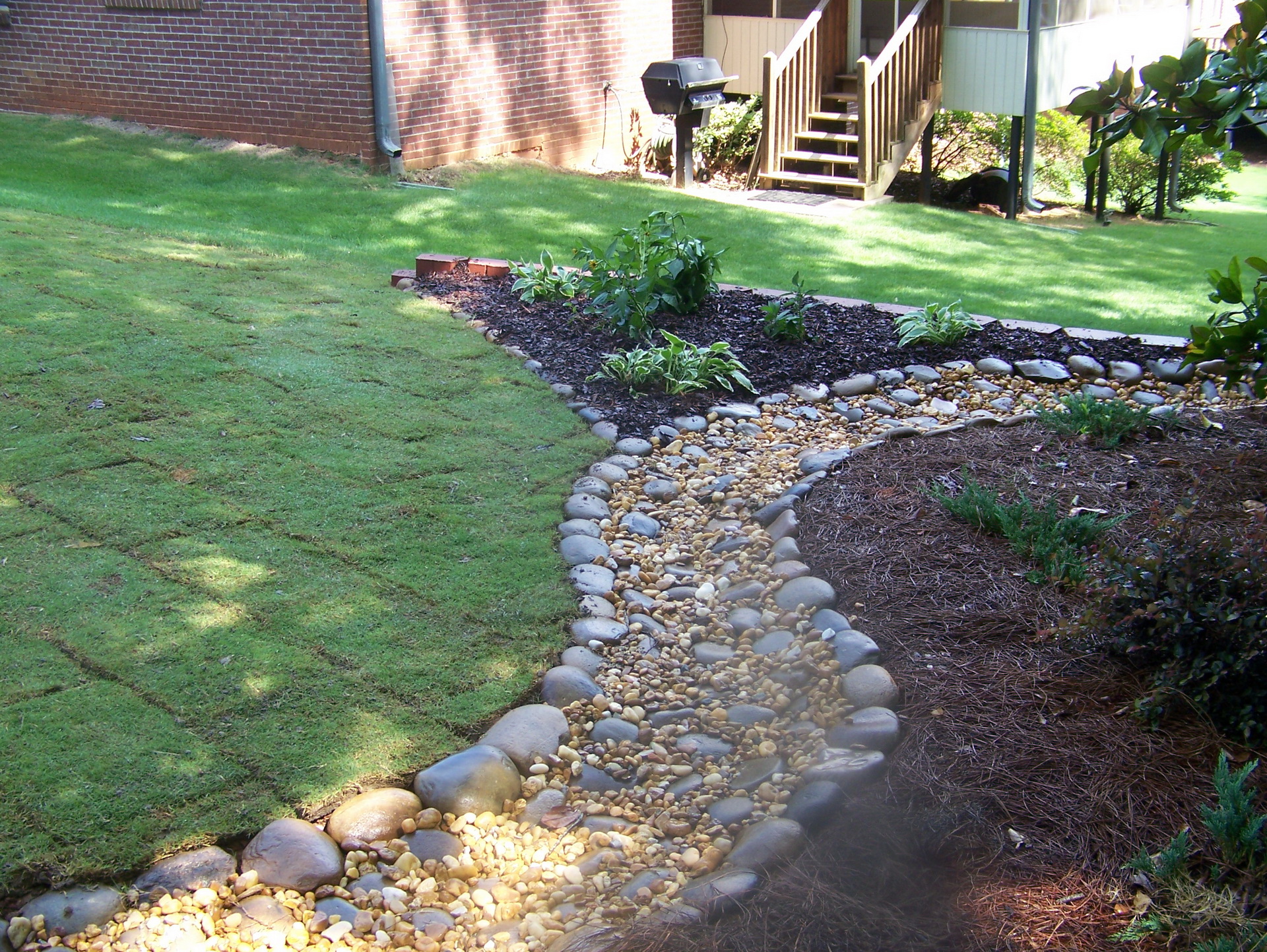 Magical River Rock Walkway Patio Garden