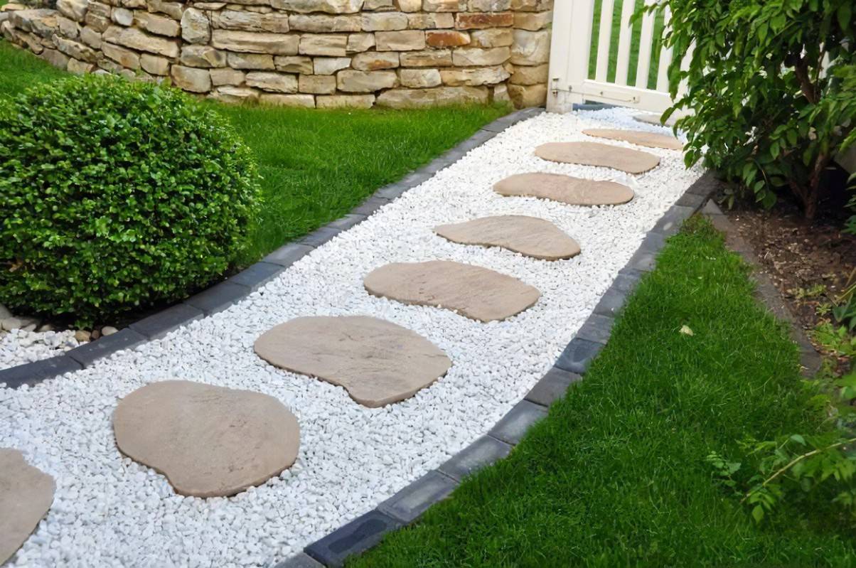 Unique Pebble Stone Garden Path Ideas Landscape Ideas Patio Design