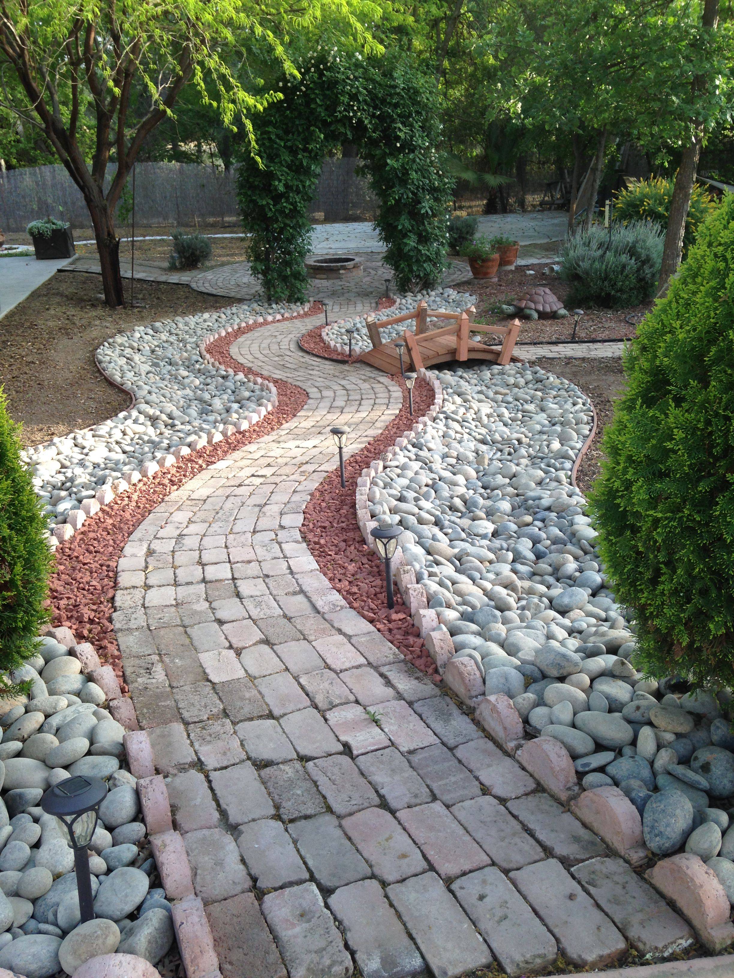 Your Landscape River Rock Garden Path