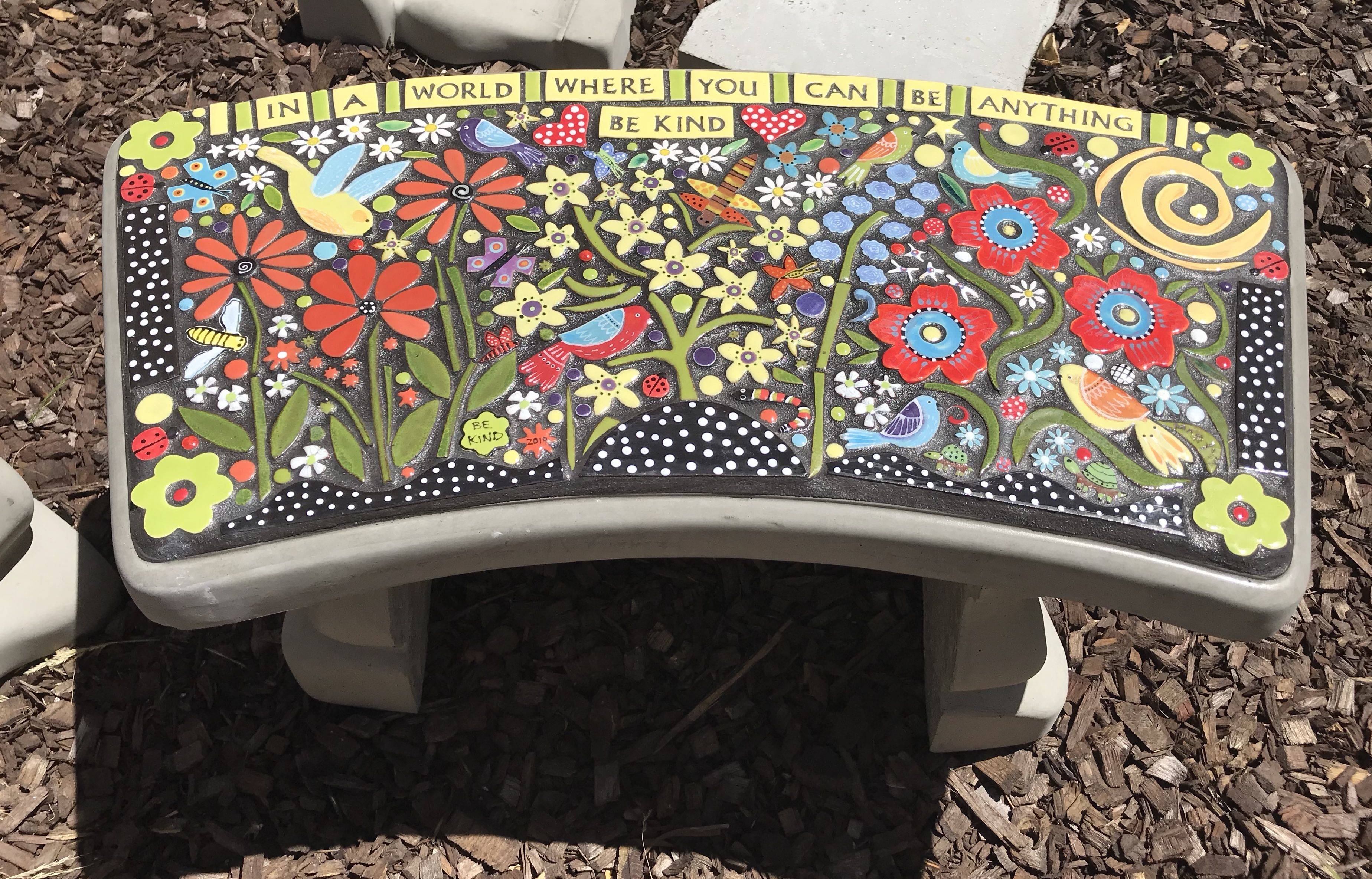 24 How to Stained Glass Mosaic Garden Bench Ideas You Gonna Love