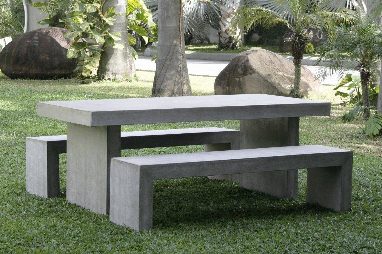 Your Own Concrete Garden Bench Diy