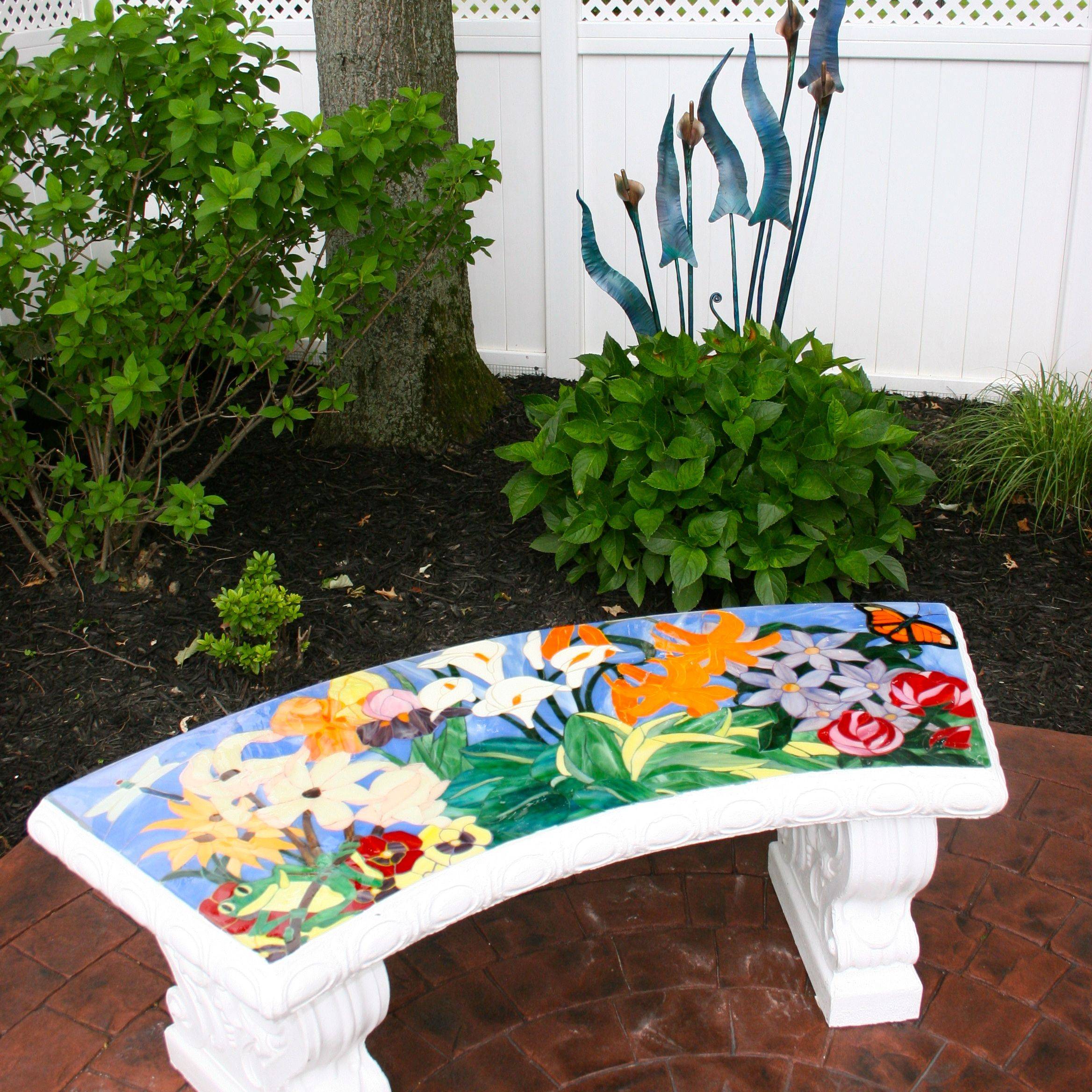 Inspiring Mosaic Garden Bench Image Ideas