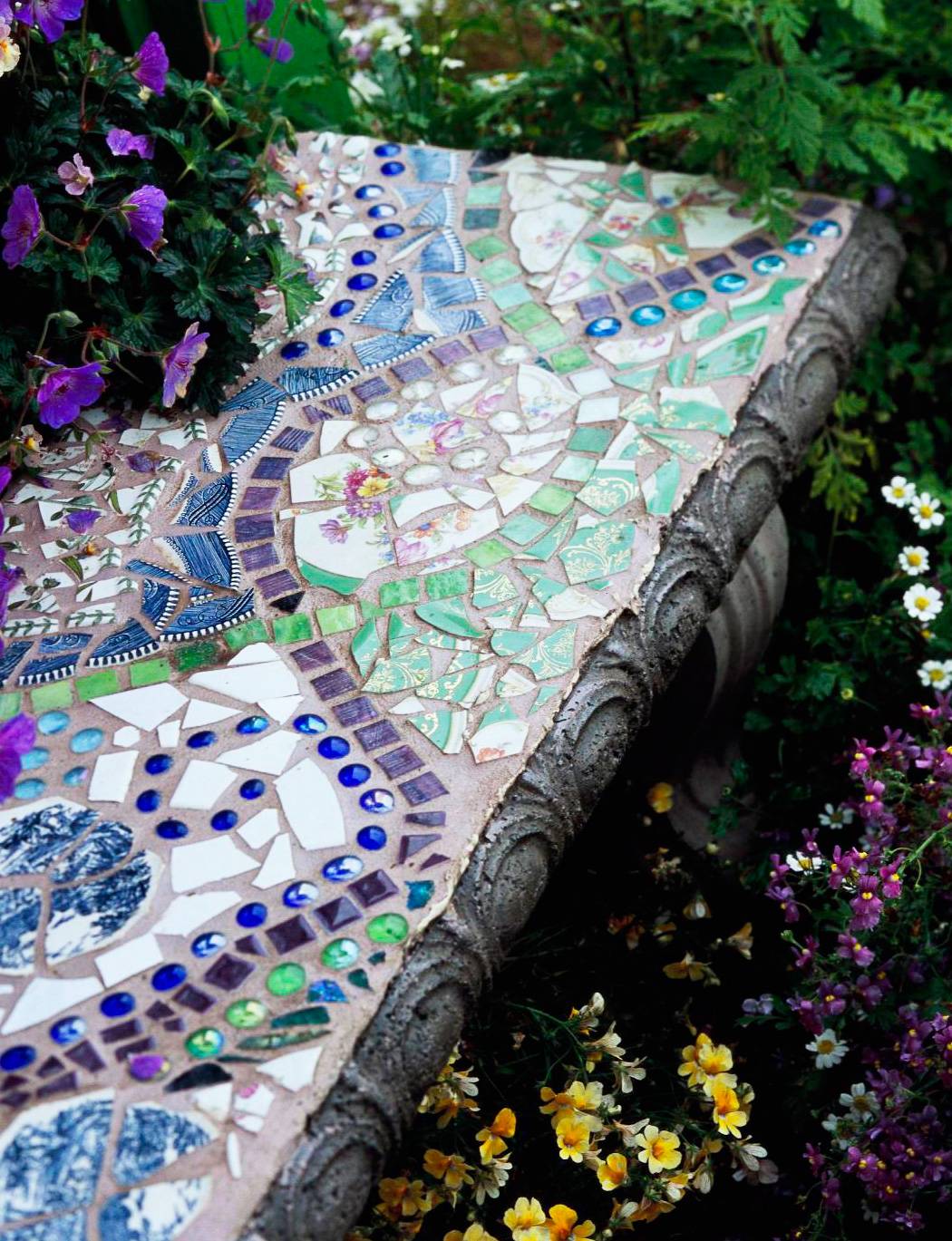 Mosaic Garden Bench Mosaic Garden