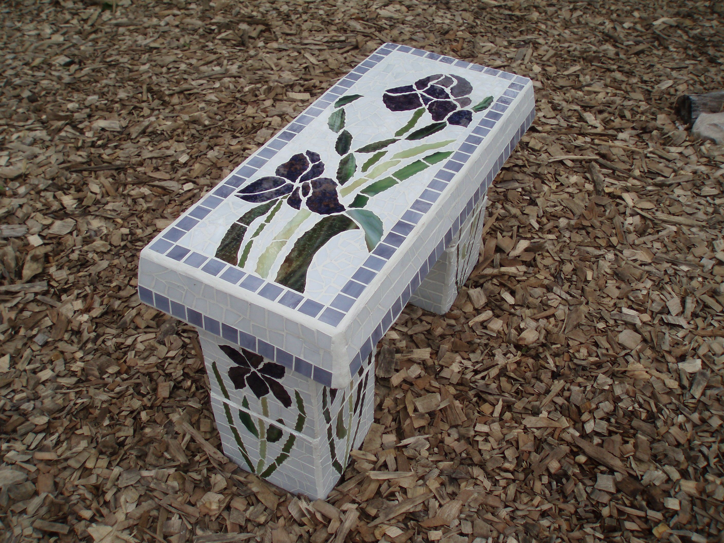 Mosaic Memorial Garden Benches Waters End Studio