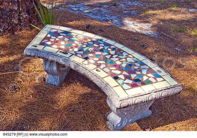 Mosaic Memorial Garden Benches Waters End Studio