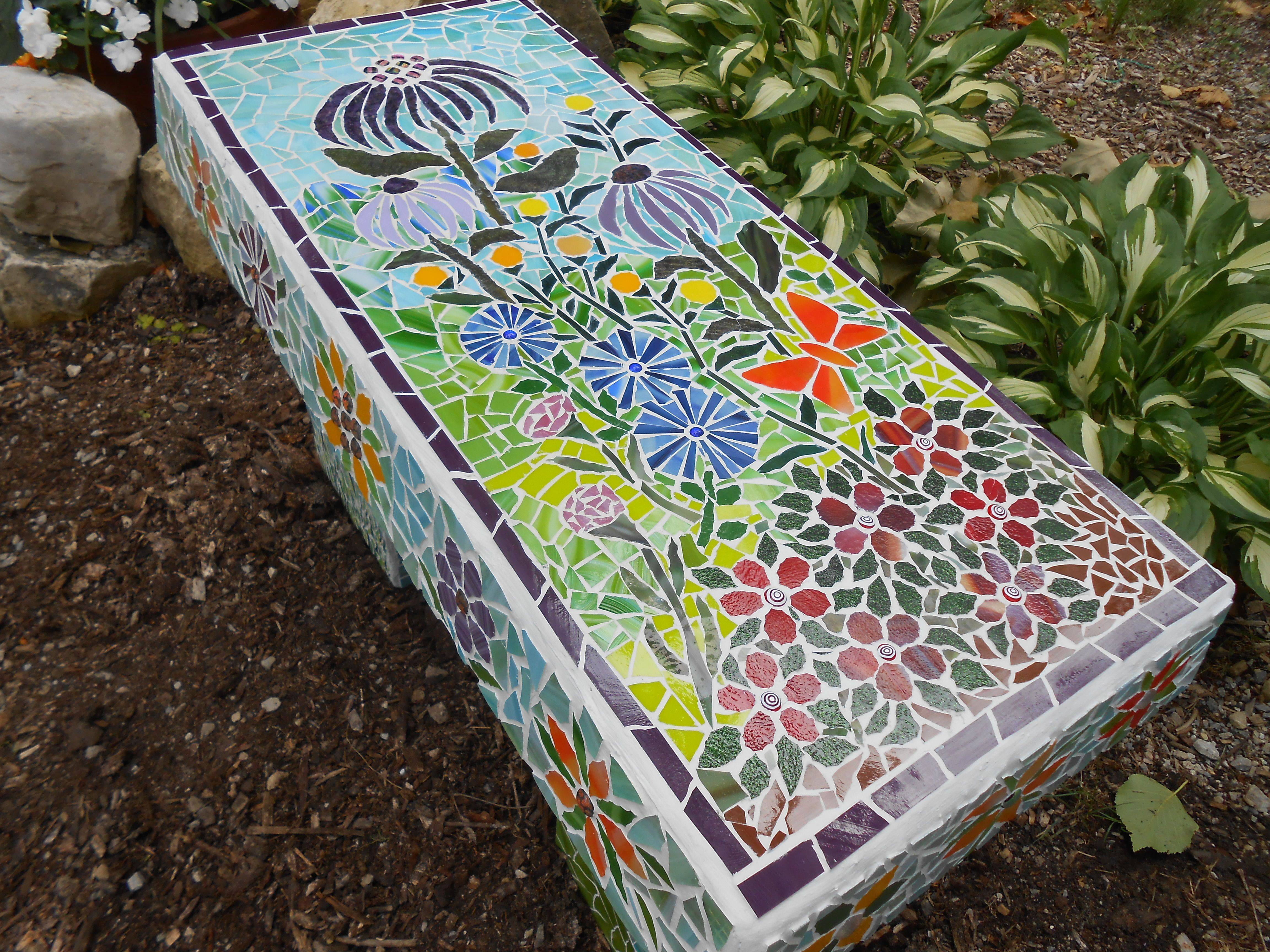 Adorable Mosaic Garden Benches Ideas Mosaic Garden Garden Bench