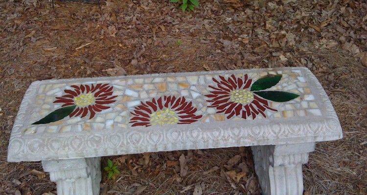 A Kind Mosaic Garden Bench Garden Accent Garden