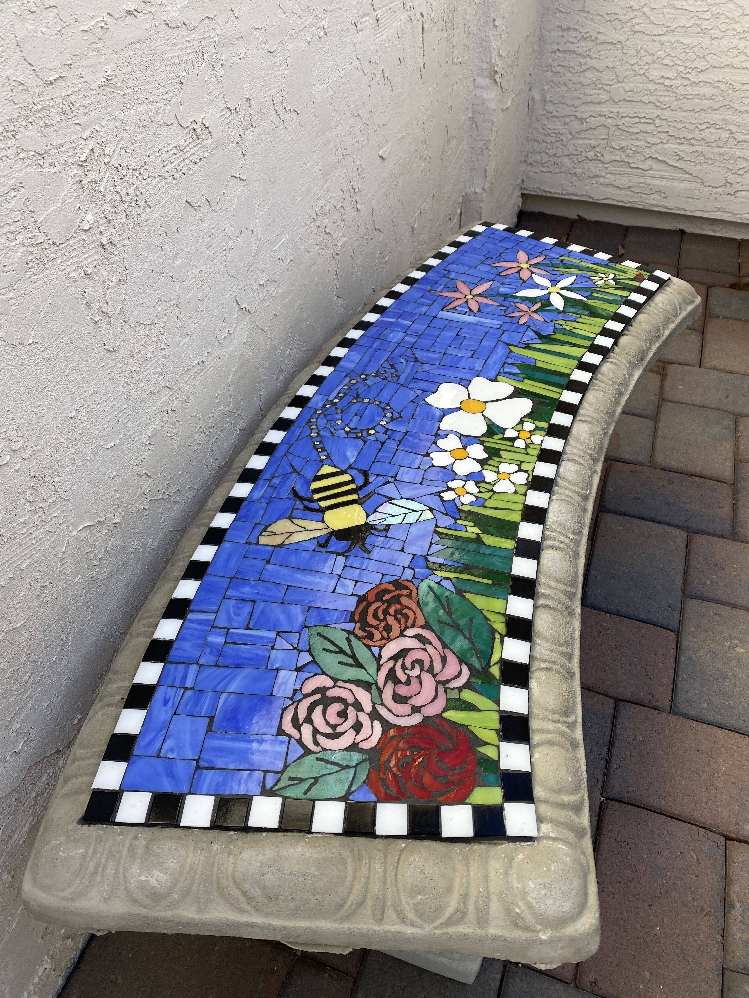 Naturally Mosaics Garden Bench