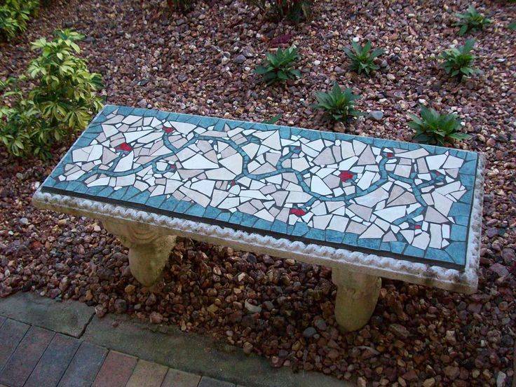 Mosaic Garden Bench Stepping Stone Mosaic Garden