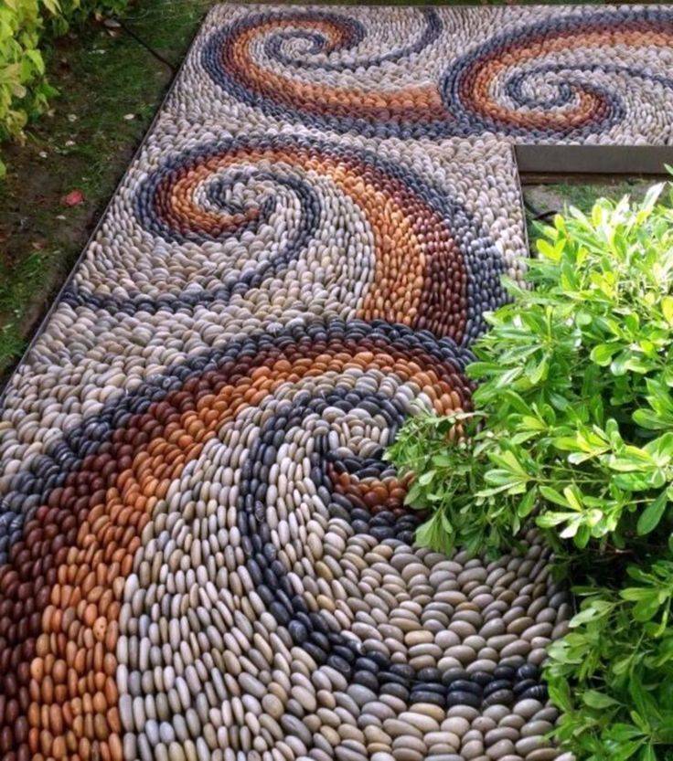 Extraordinary Mosaic Garden Path Design Ideas