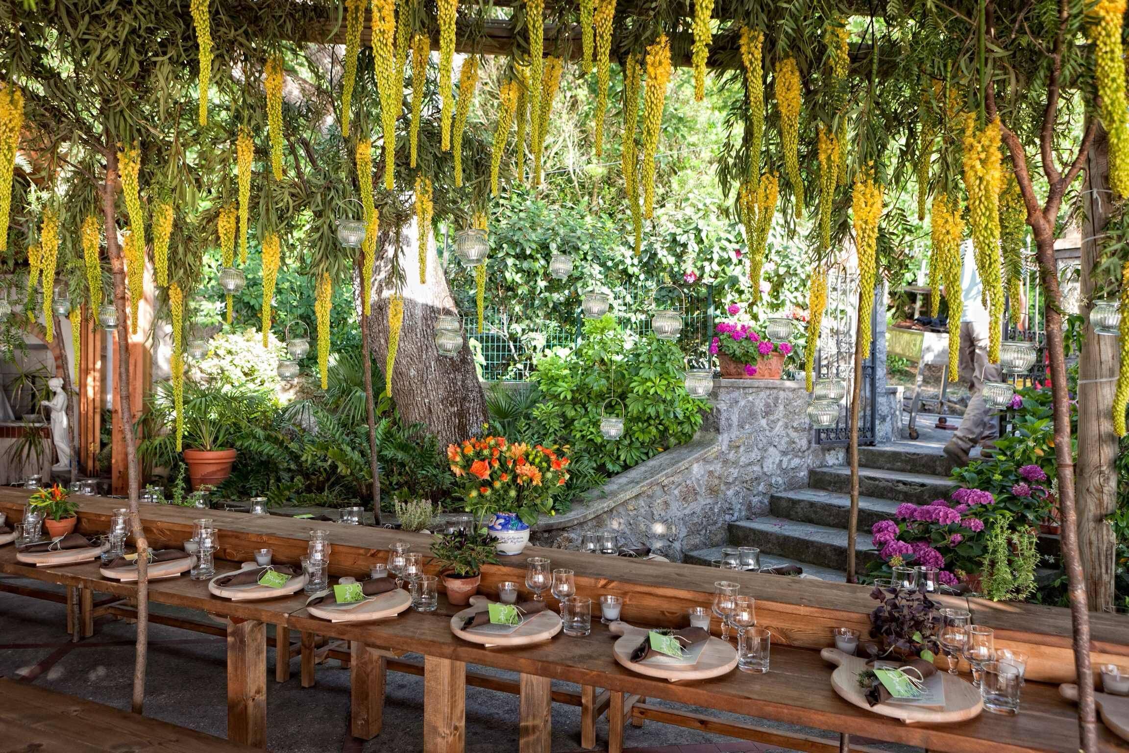 Italian Garden Wedding Ceremony