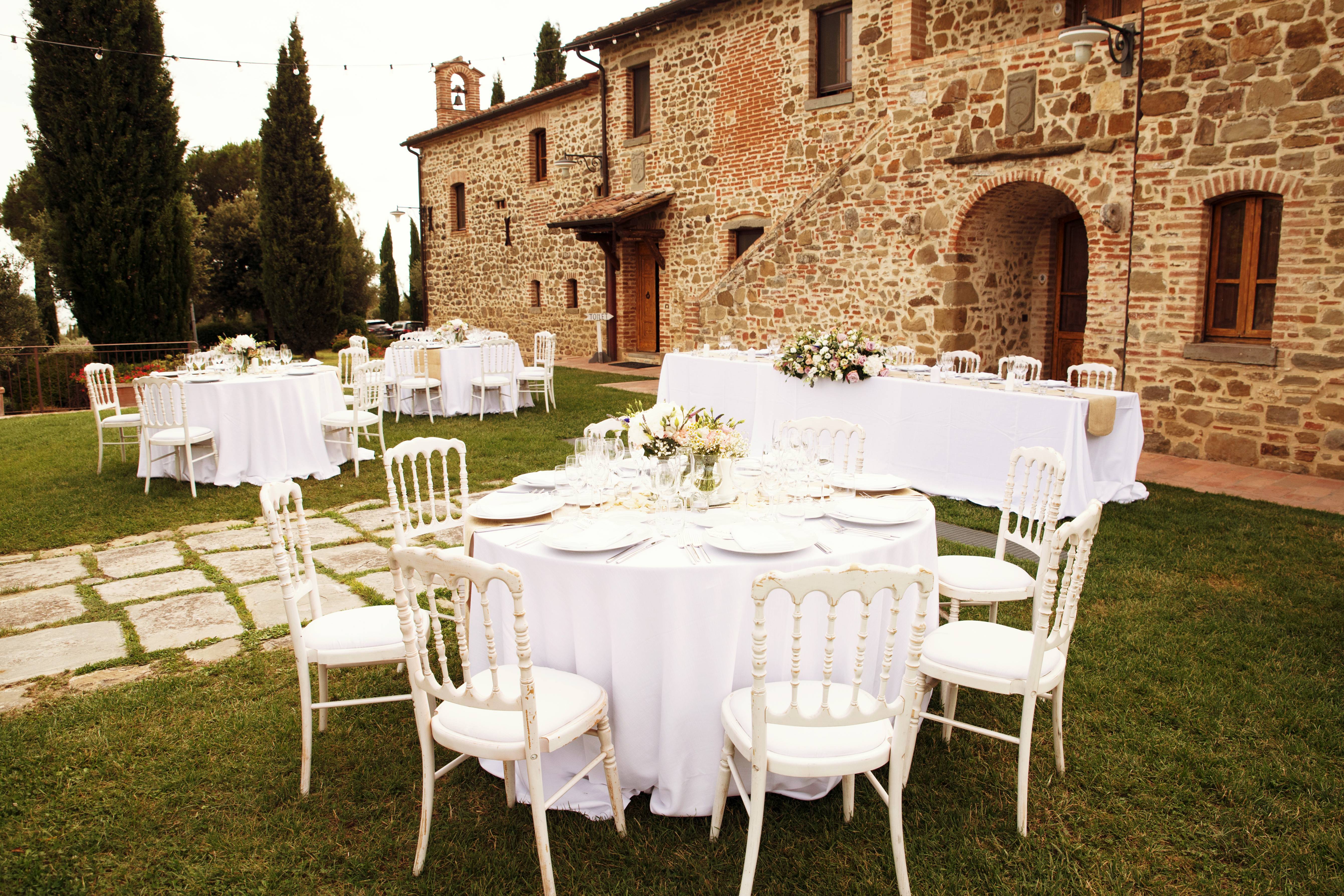 Italianweddingdinner Garden Wedding Reception
