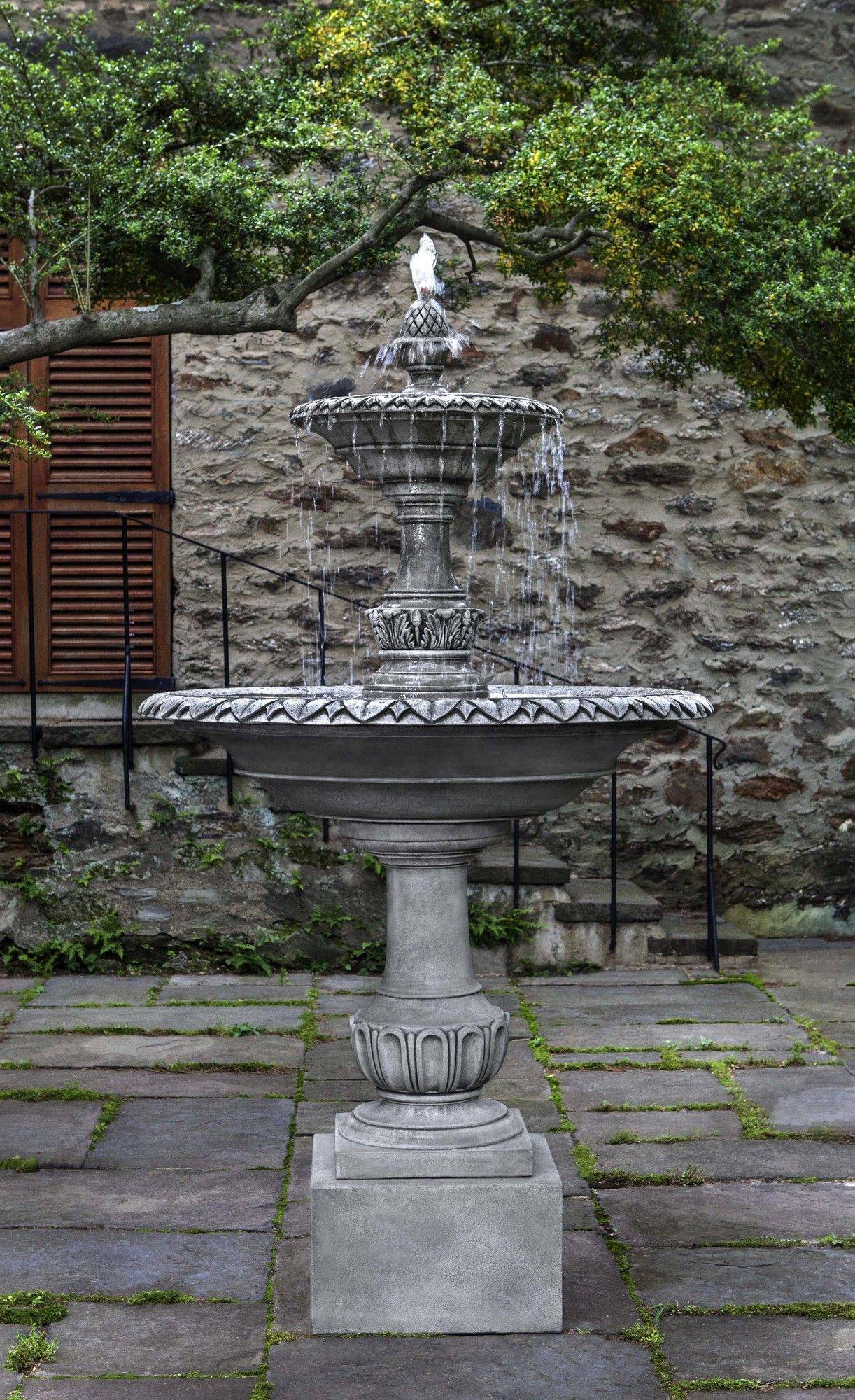 Inc Rochefort Cast Stone Fountain