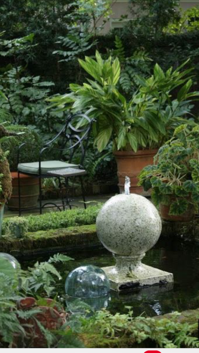Courtyard Water Fountain Charleston