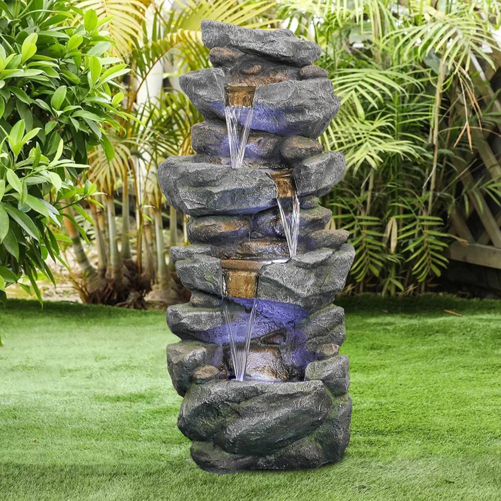 H Outdoor Water Fountain Crocks Outdoor Modern Outdoor