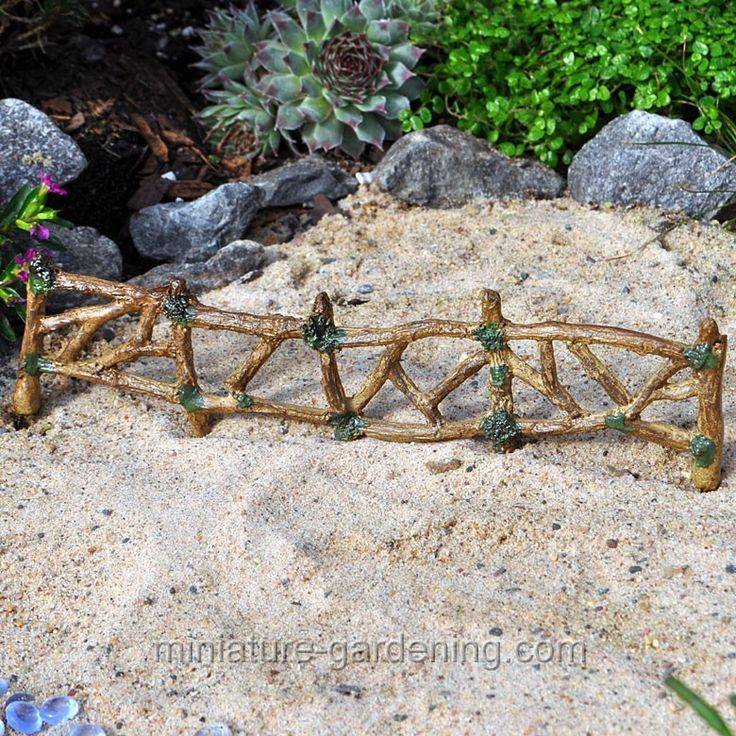 Miniature Garden Miniature Twig Fence