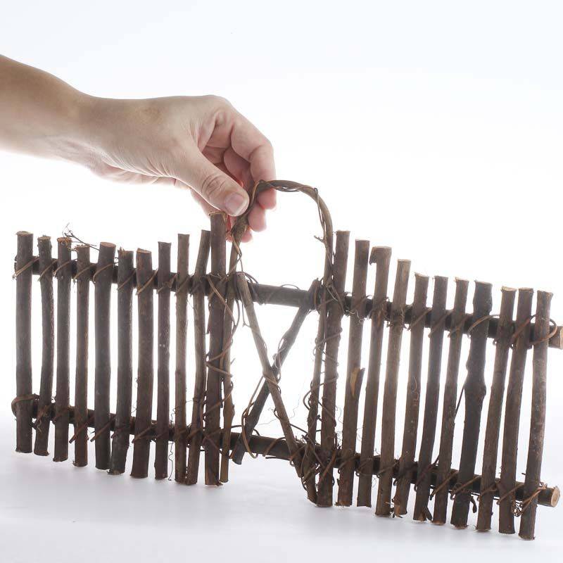 Rustic Fairy Fence Fairy Garden Fence Miniature Fence Etsy