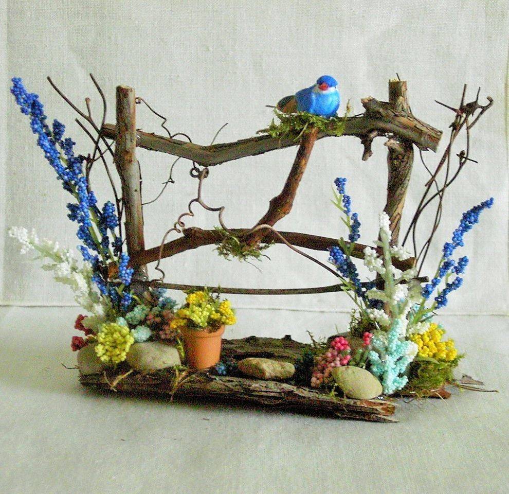 Woodland Twig Fence Miniature Fairy Gardens