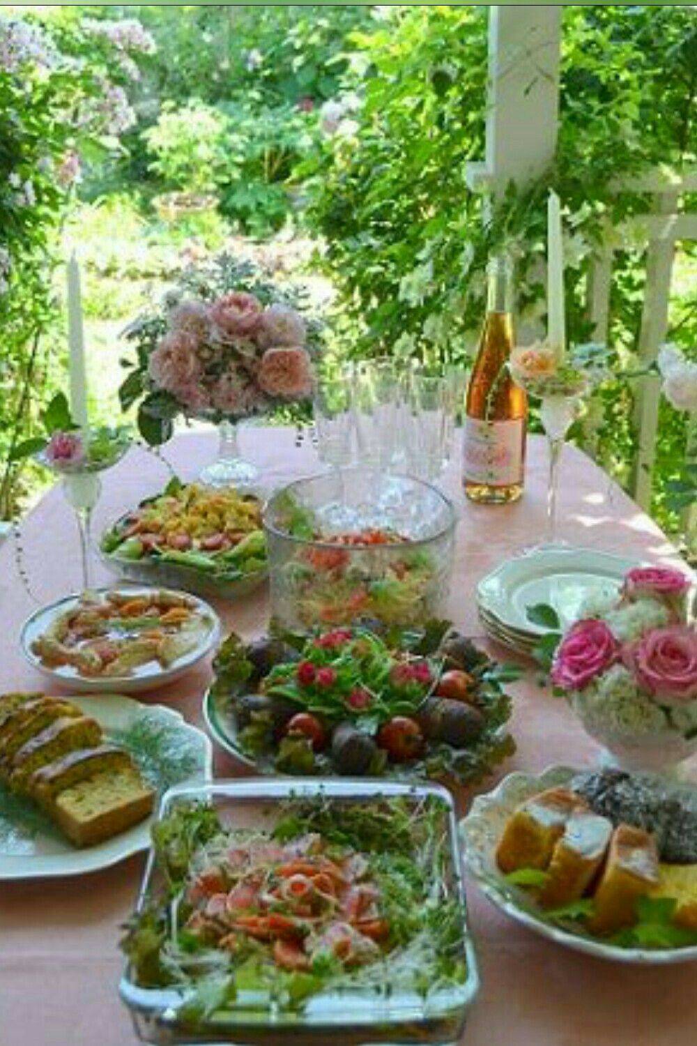 Baby Shower Garden Tea Party Theme Menu Appetizers