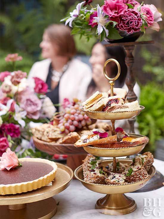 English Cottage Garden Style Tea Party Tea Party Food