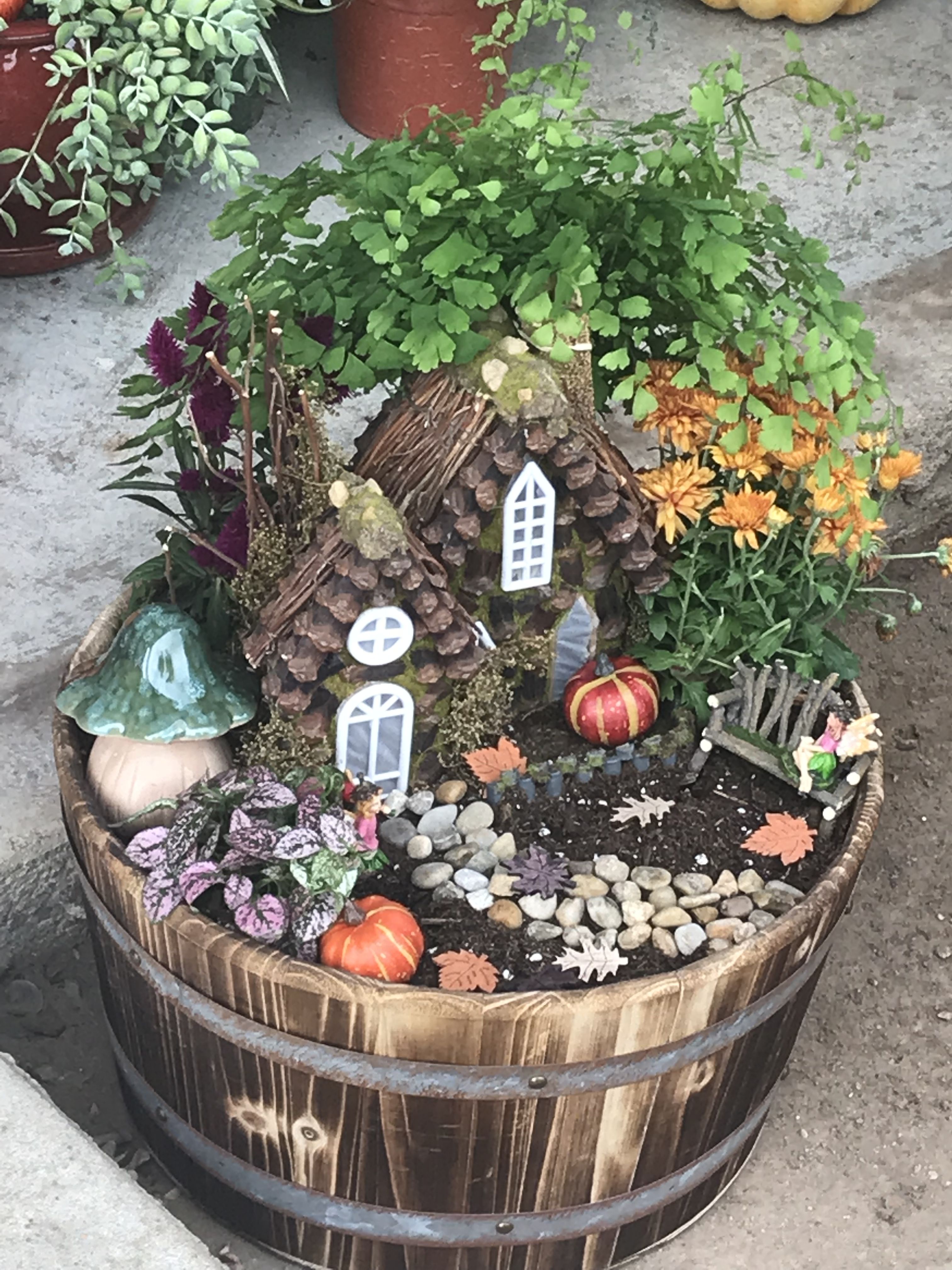Fall Fairy Gardens