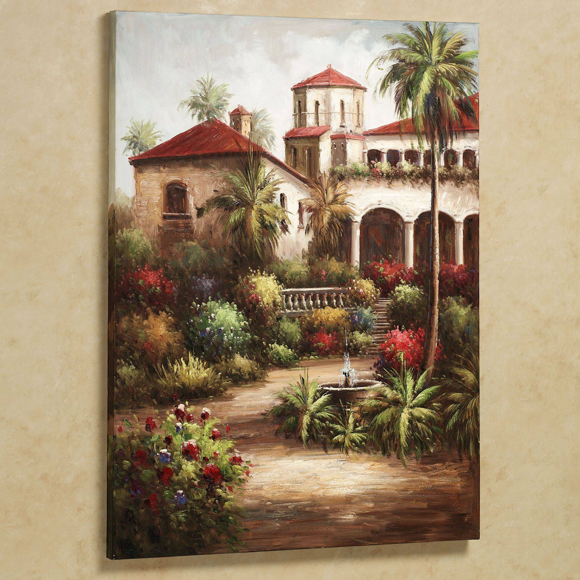 Tuscan Courtyard Painting