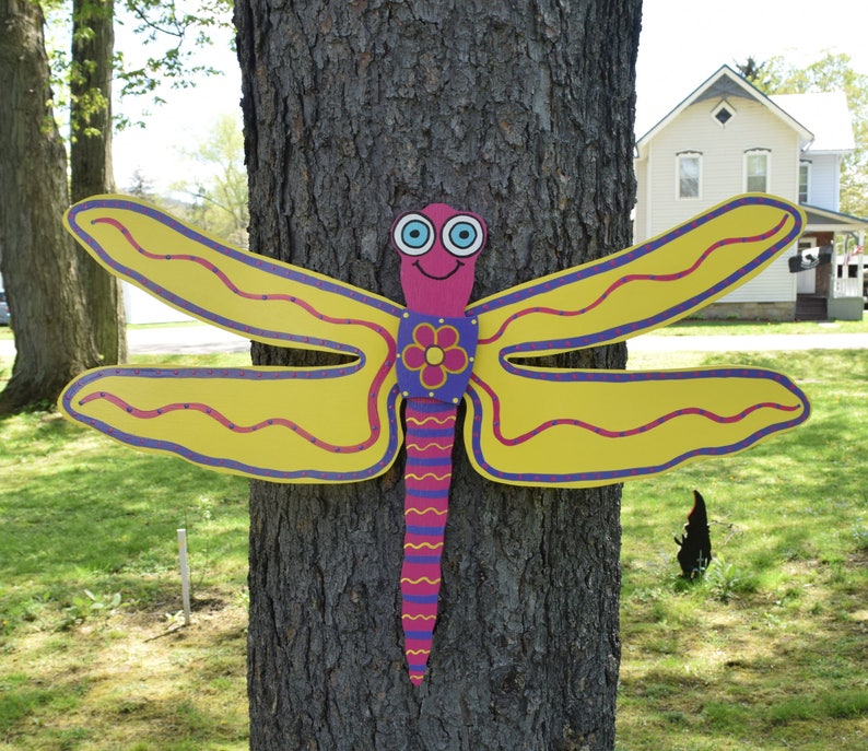 Large Metal Dragonfly Wall Art Garden Yard Lawn Home Decor Indoor