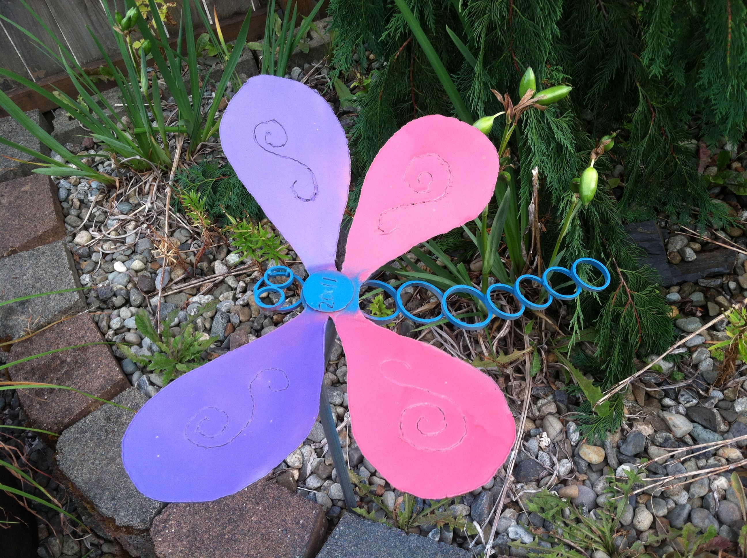 Metal Dragonfly Art Garden Art