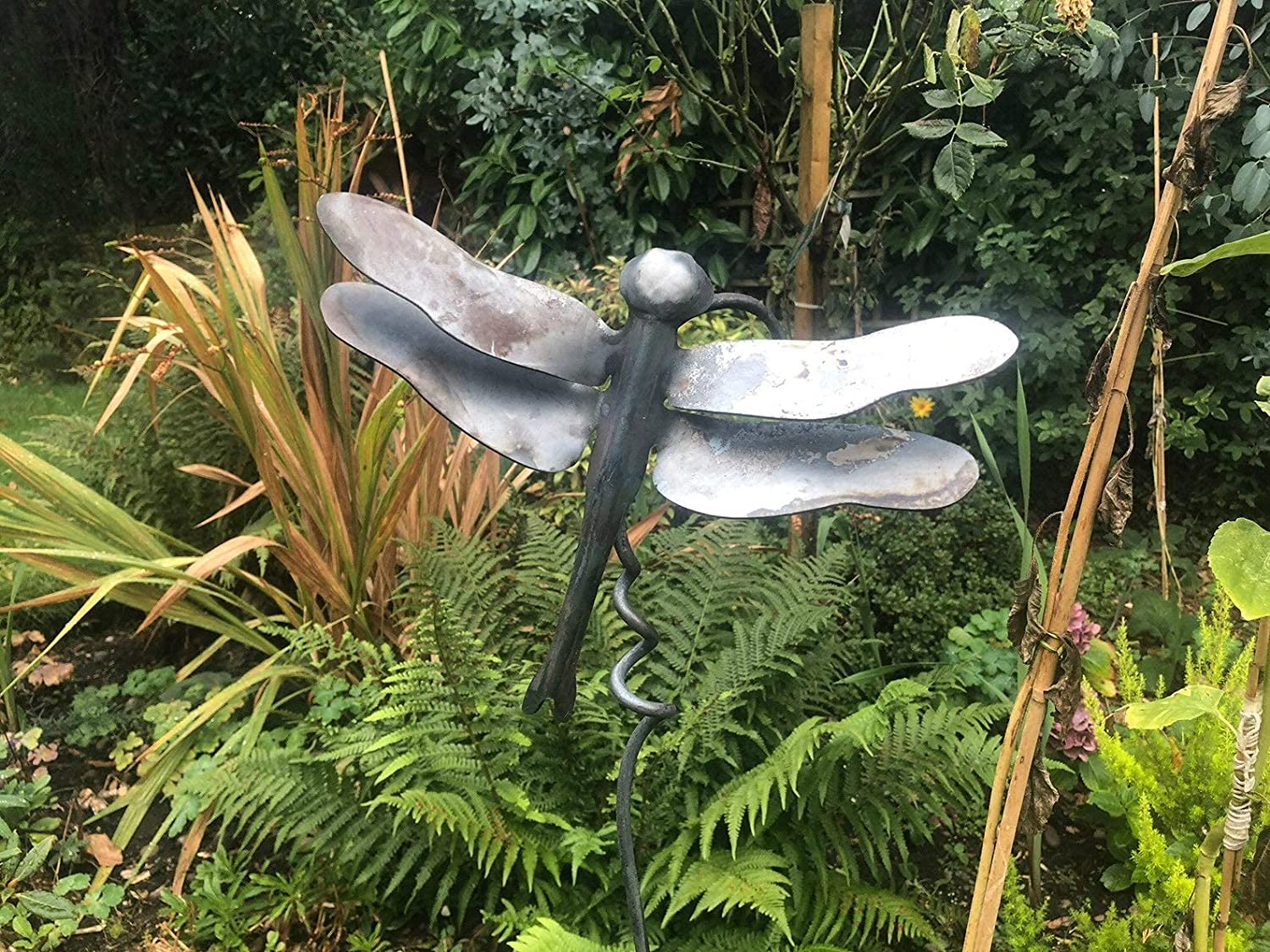 Metal Dragonfly D Wall Art Garden Sculpture Decoration Fence Ornaments