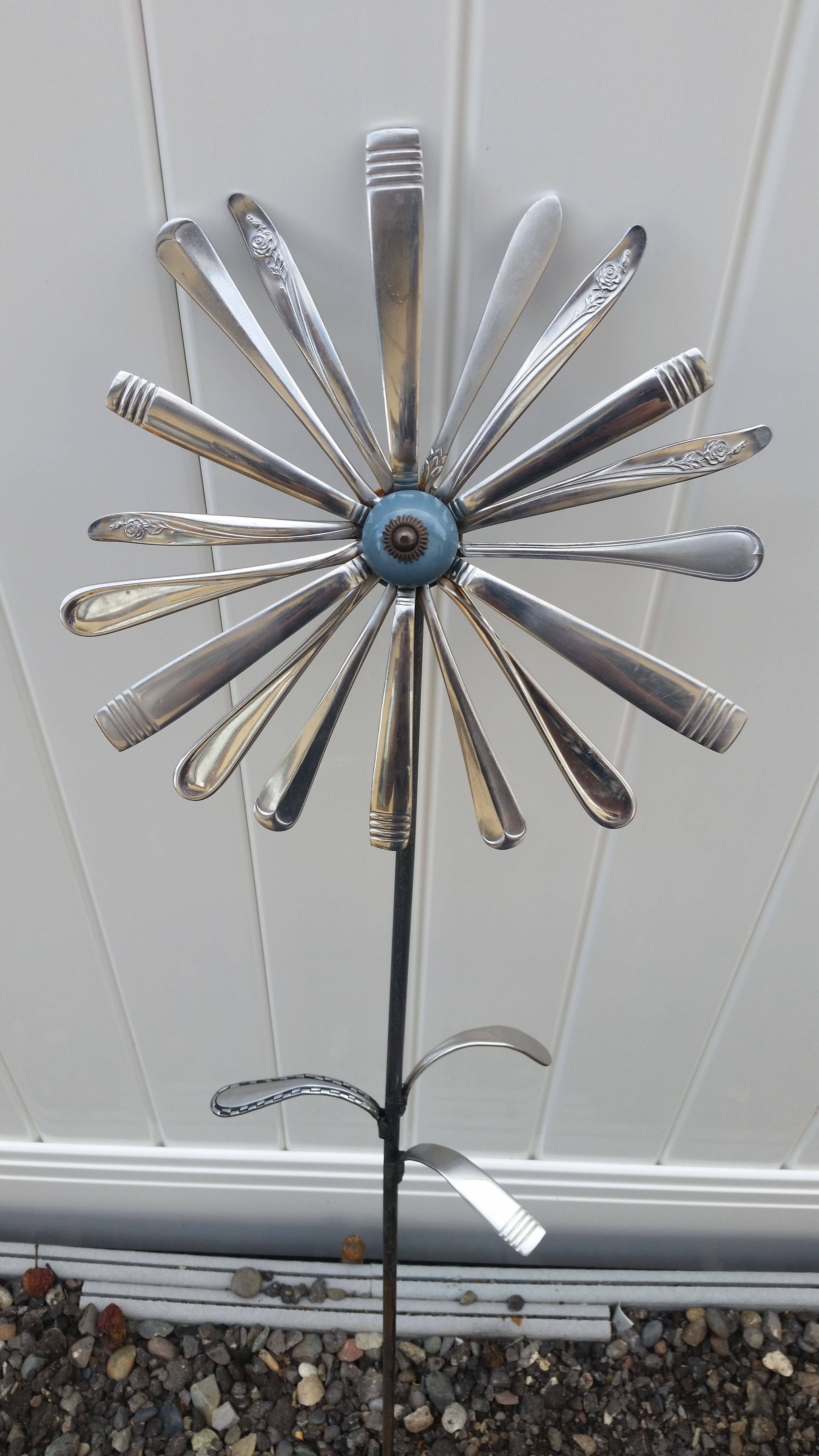 24 Silverware Garden Art Ideas You Must Look SharonSable