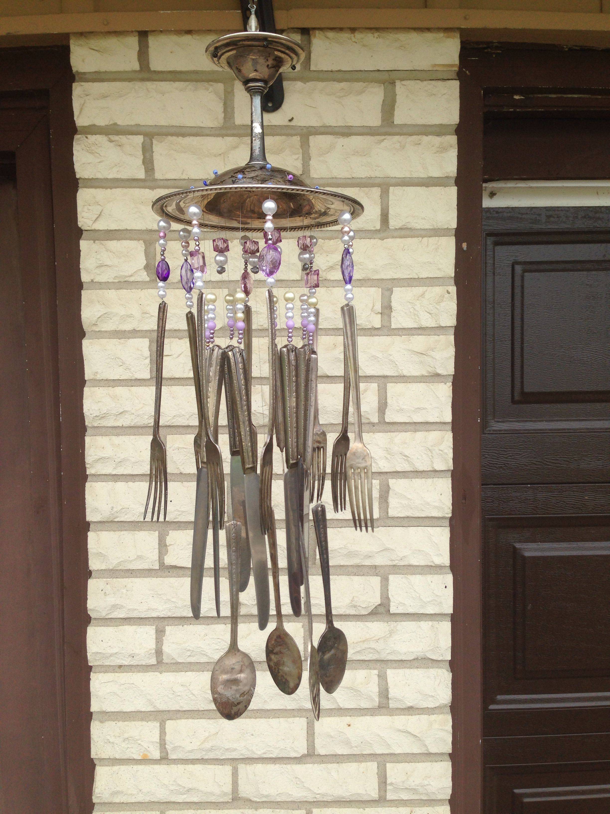 Silverware Flower Sculpture