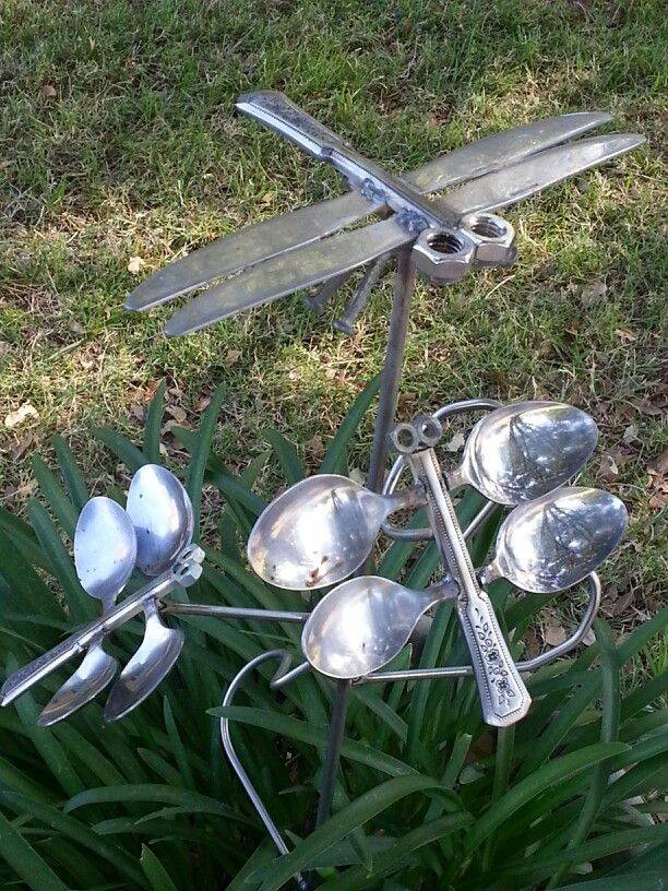 Yard Art Silverware