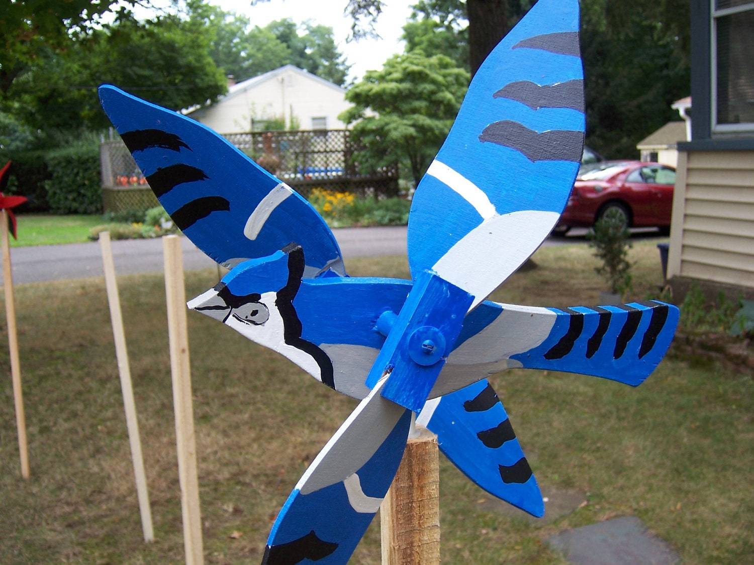Whirligig Plane Outdoor Garden Decor