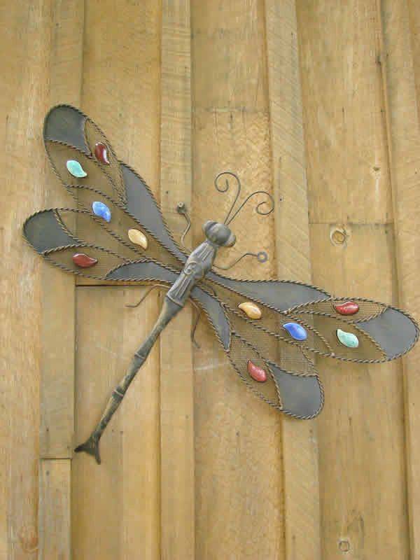 Dragonflies Art Panel Outdoor Wall Art