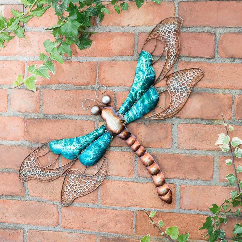 Dragonfly Metal Art Painted Metal Dragonfly Wall