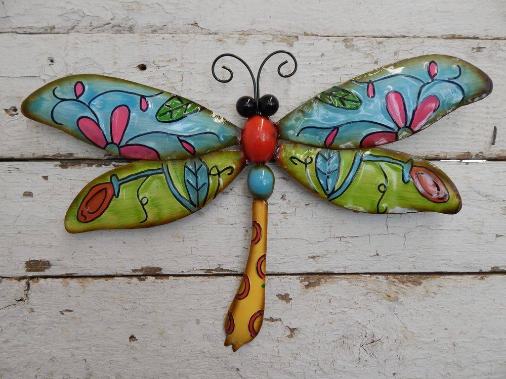 Metallic Dragonfly Wall Art