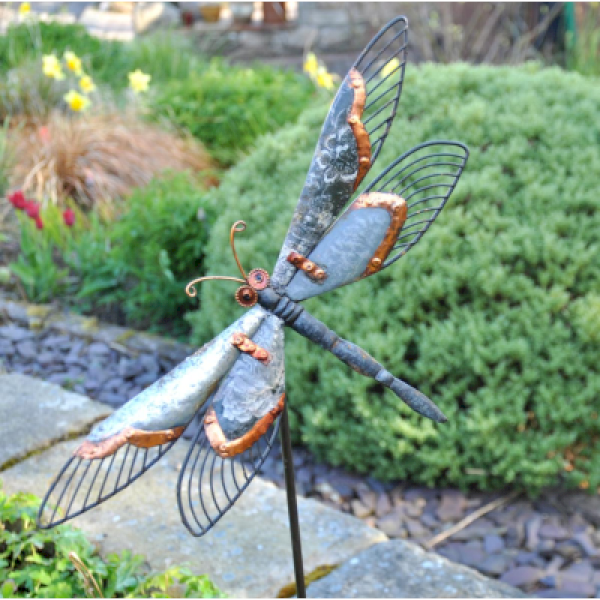 Rock Dragonfly Garden Art