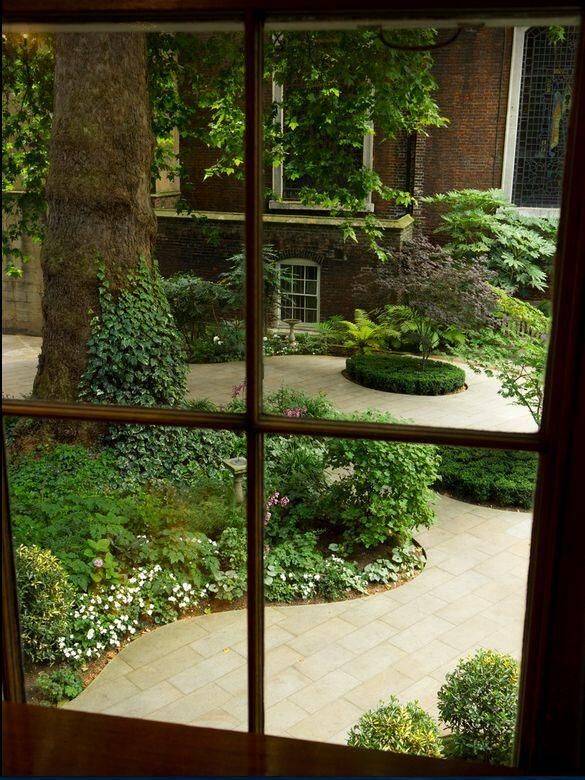 Garden Backyard Window View House Backyards