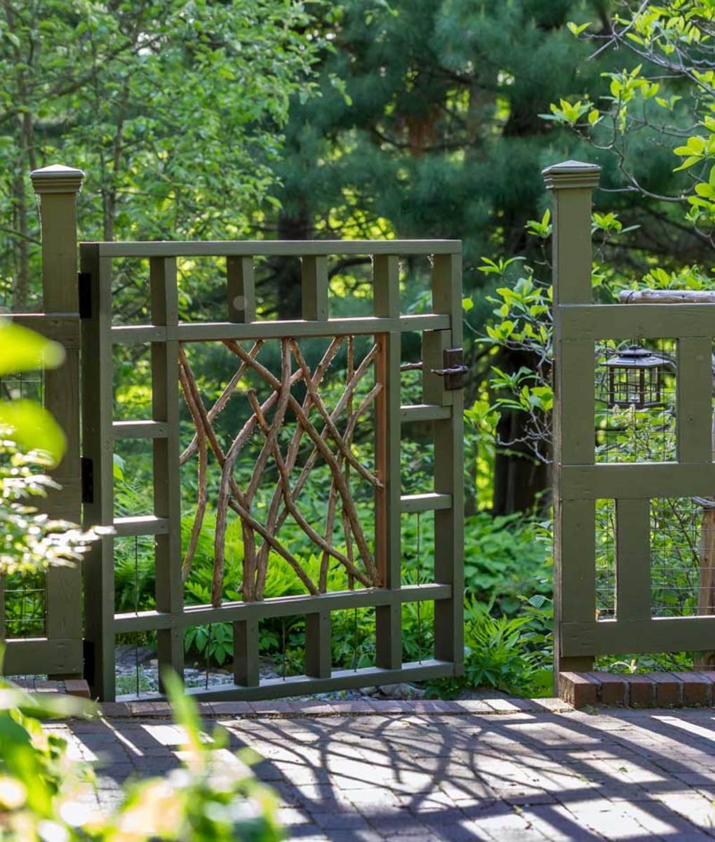 Arts And Crafts Inspired Metal Garden Gate