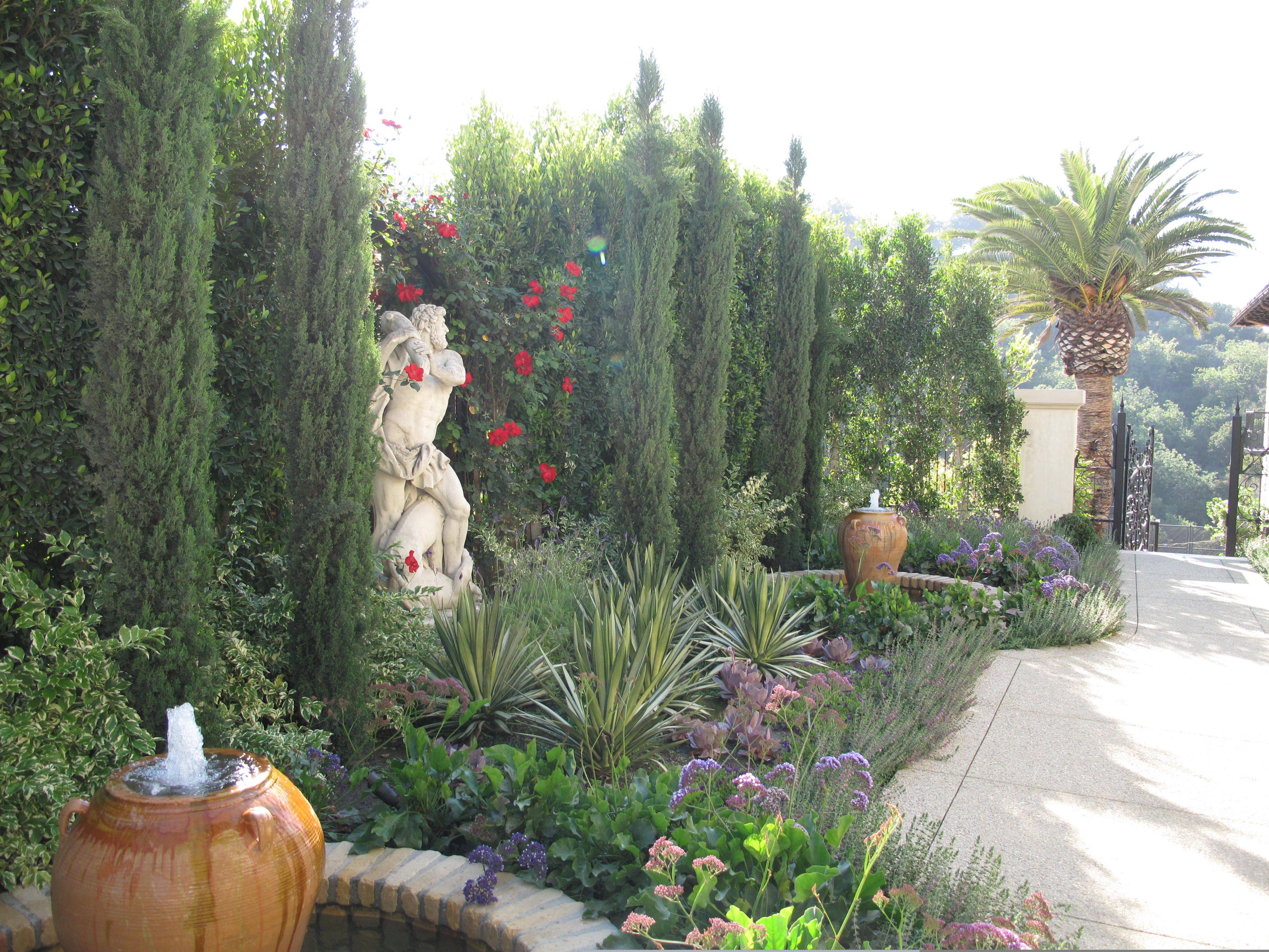 Beverly Hills Splash Mediterranean Landscape