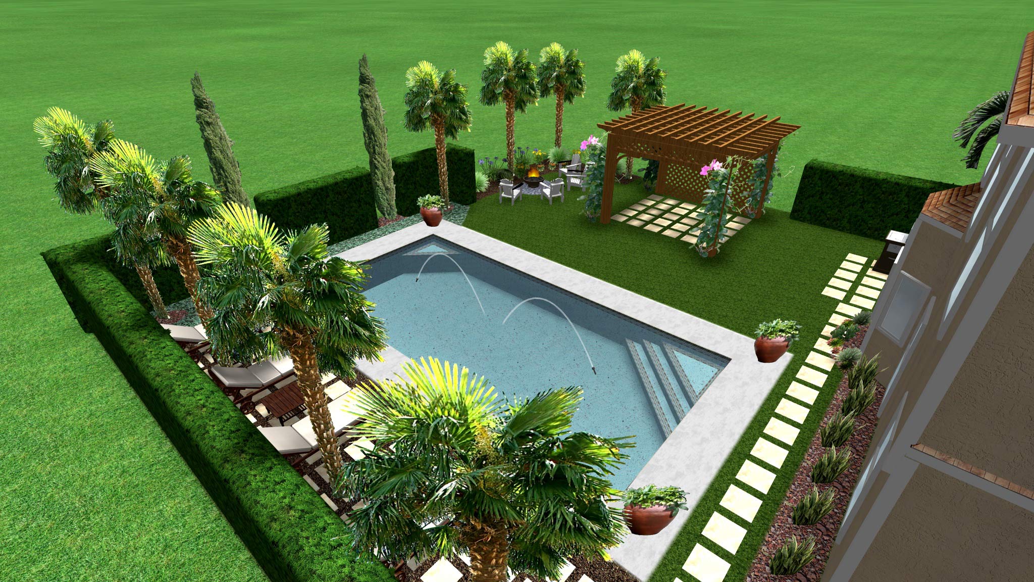 Simple But Wonderful Backyard Landscape Design