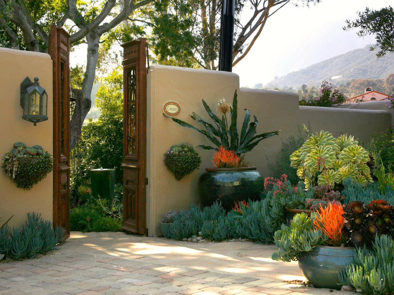 A Spanish Revival Spanish Colonial Mediterranean Patio Orange