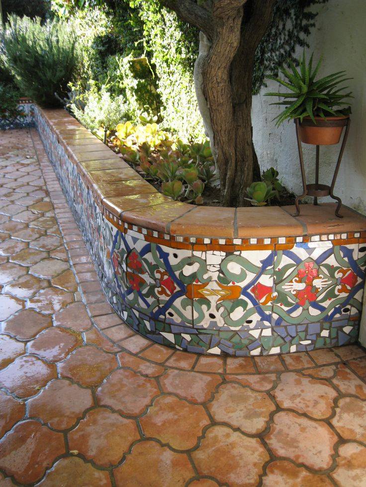 Spanishstyle Outdoor Seating Area Hgtv