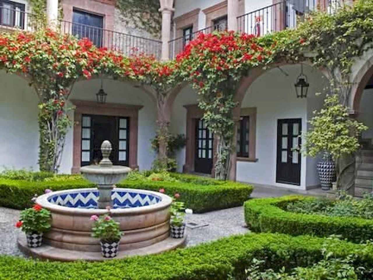Traditional Spanish Interior Courtyard Courtyard Gardens Design